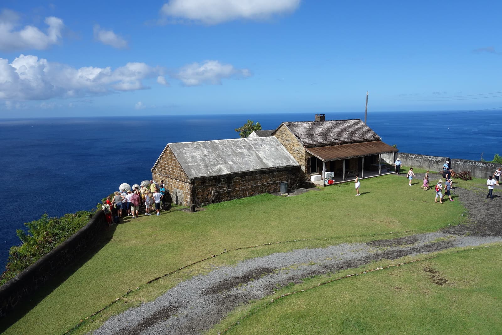 Buildings inside Fort Charlotte above Kingstown