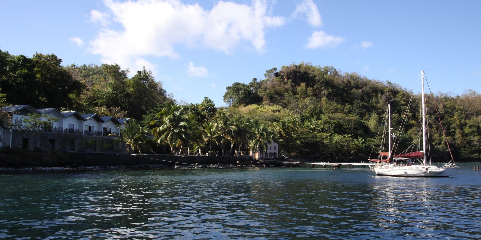 Wallilabou Bay, sur la côte sous le vent de Saint-Vincent, où fut tourné Pirates des Caraïbes